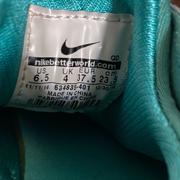 Nike Air Huarache Rio Teal sz 6.5 - Picture 6 of 6